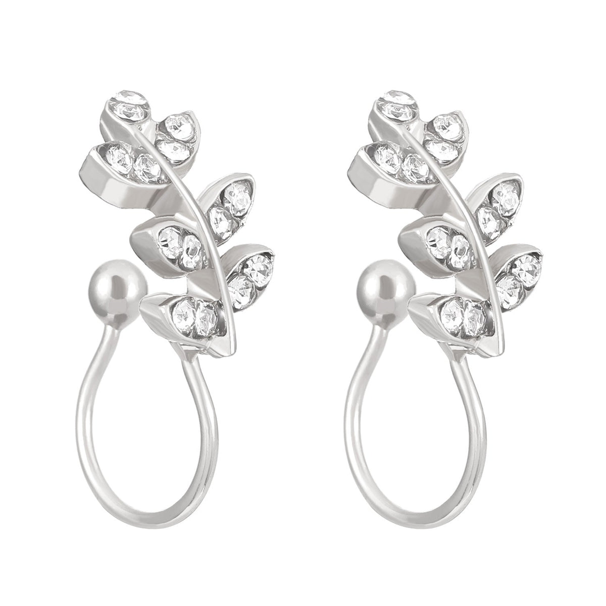 Exaggerated Shaped Water Drop Texture Earings Ear Clip