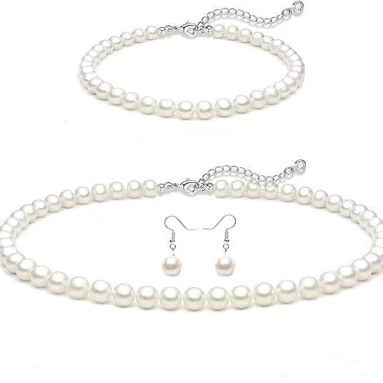 French Retro Artificial Pearl High Fashion Simple Cheongsam Wedding Versatile Necklaces