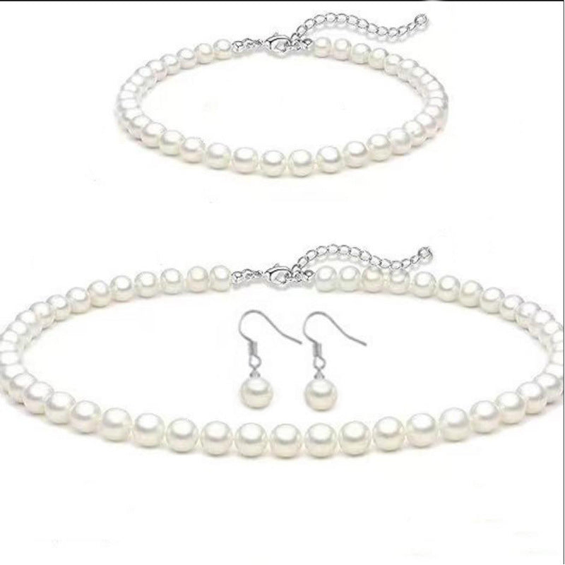 French Retro Artificial Pearl High Fashion Simple Cheongsam Wedding Versatile Necklaces