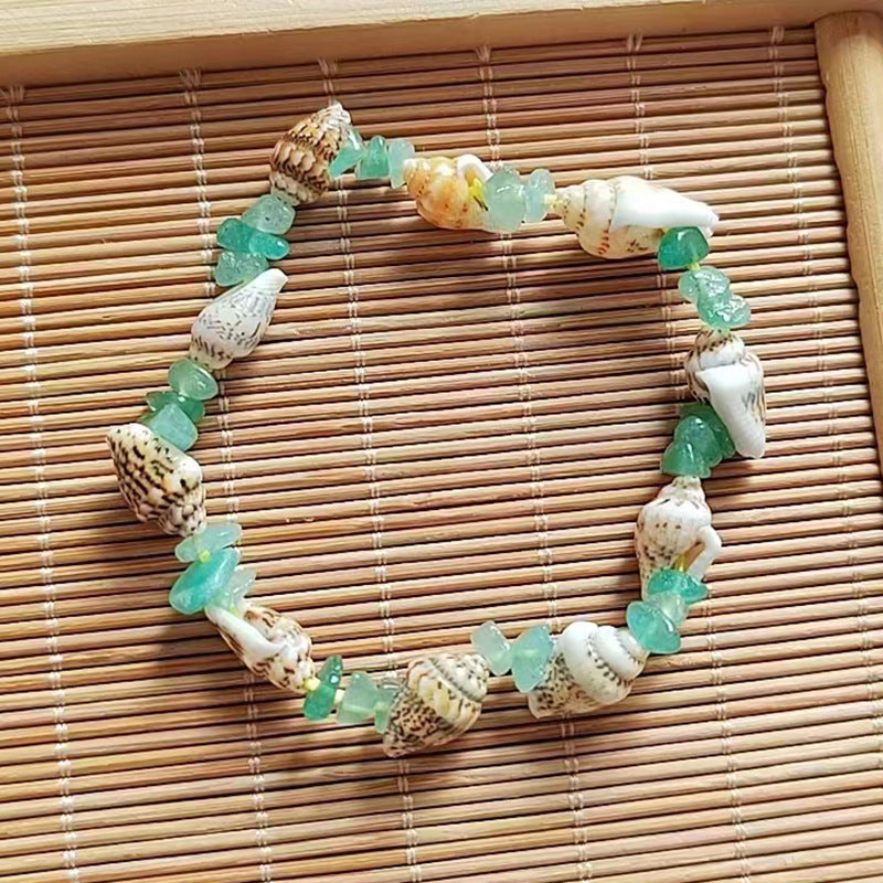 Ocean Style Natural Gravel Shell Conch Small Bracelet