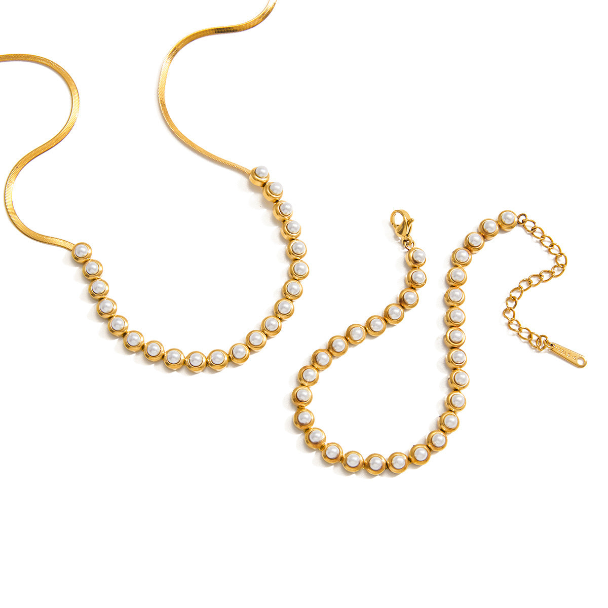 Pearl Light Luxury Minority Stainless Female Necklaces
