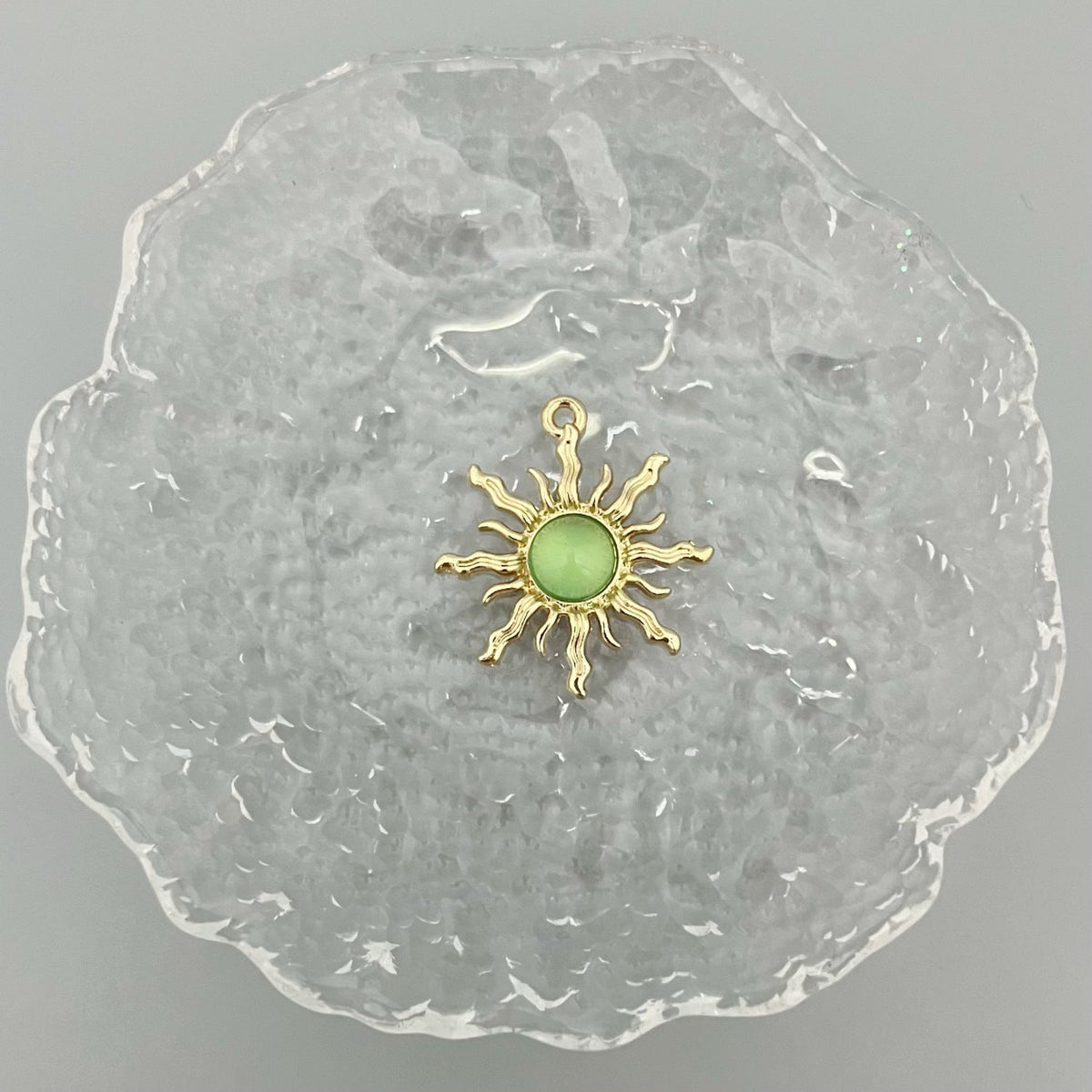 Alloy Baroque Water Transparent Series Gem Sunflower Necklaces