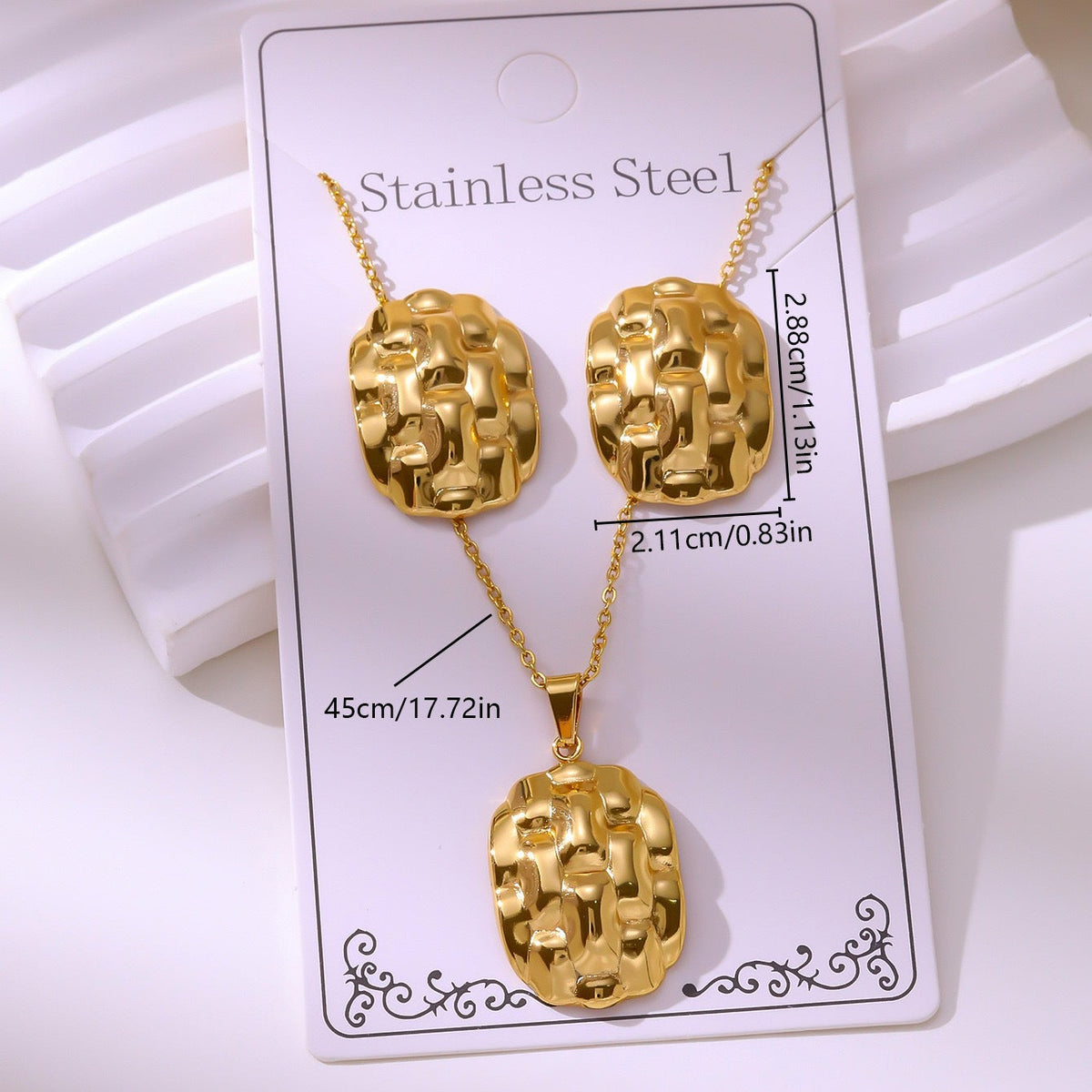 Hydraulic Suit Butterfly Love Irregular Personality Jewelry Set