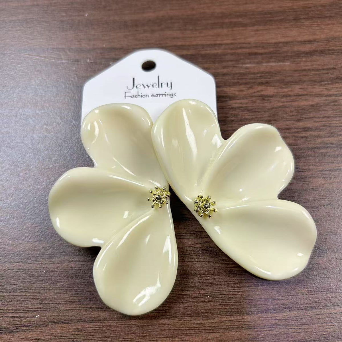 Oversized Flower Geometric Resin High-grade Fashion Earrings
