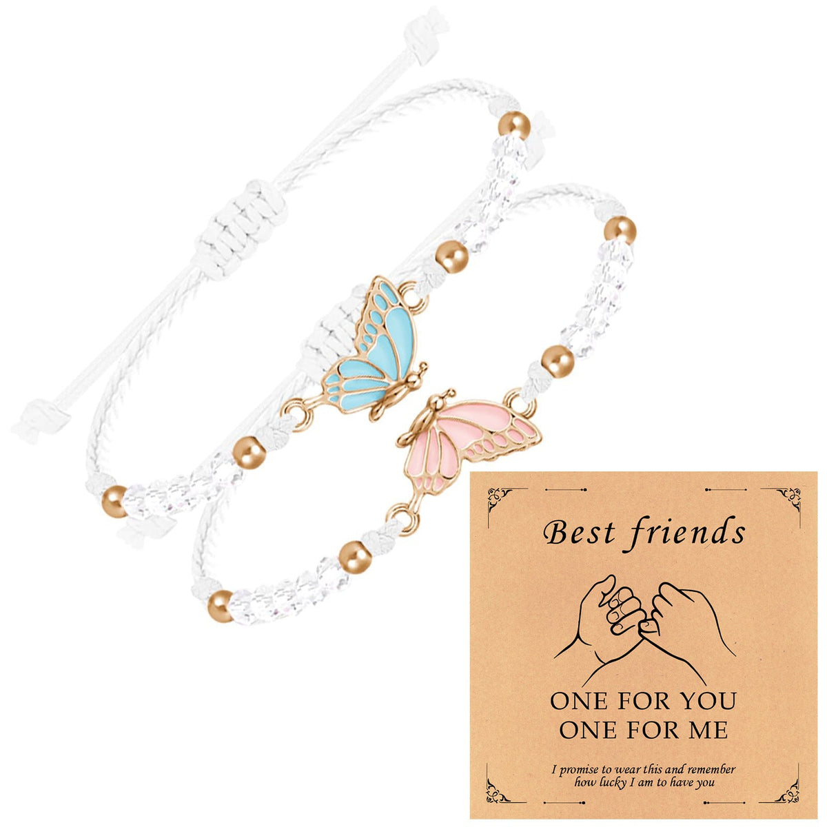 Couple Friendship Gift Flat Knot Woven Adjustable Color Wax Bracelet