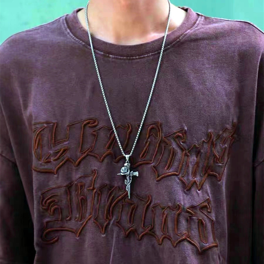 Cross Handsome Gothic American Halter Long Necklaces
