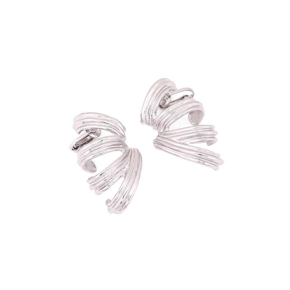 Women's Temperament Full Ear Shaped Cold Style Earrings