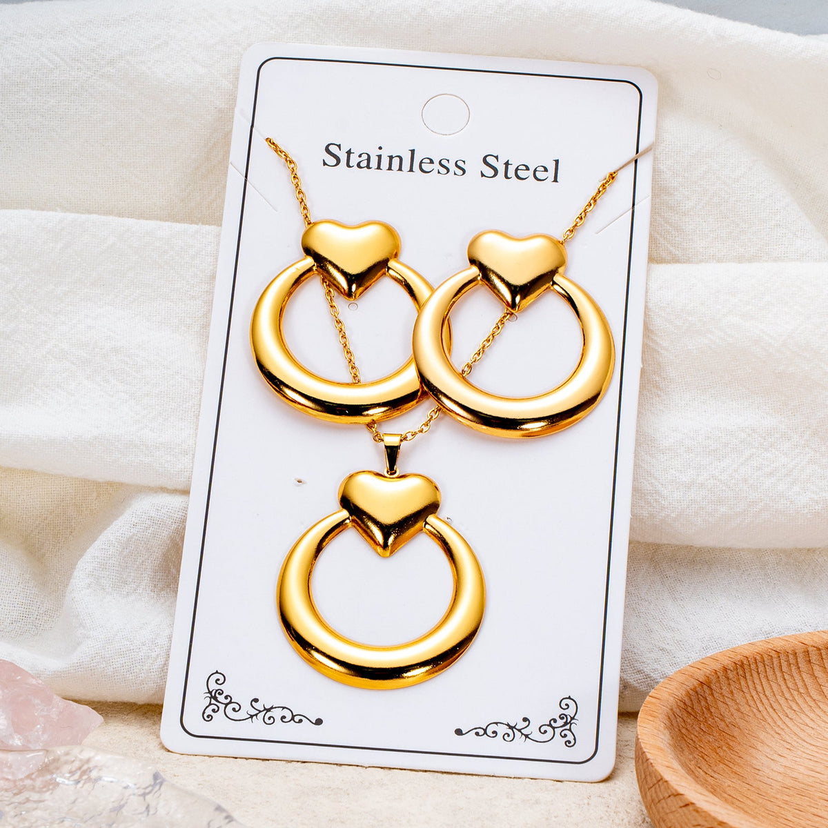 Best-selling Fashion Personality Stainless Steel Variety Of Jewelry Set