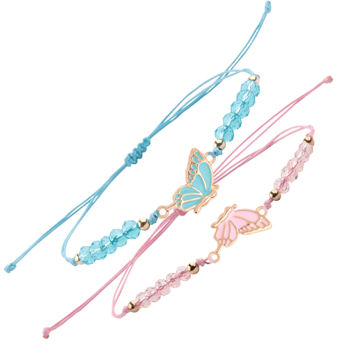 Couple Friendship Gift Flat Knot Woven Adjustable Color Wax Bracelet