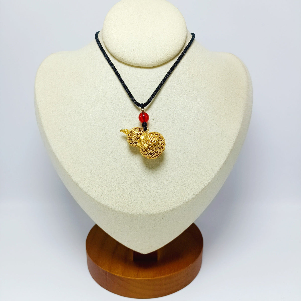 Red Bean Imitation Gold Ingot Fu Lu Necklaces