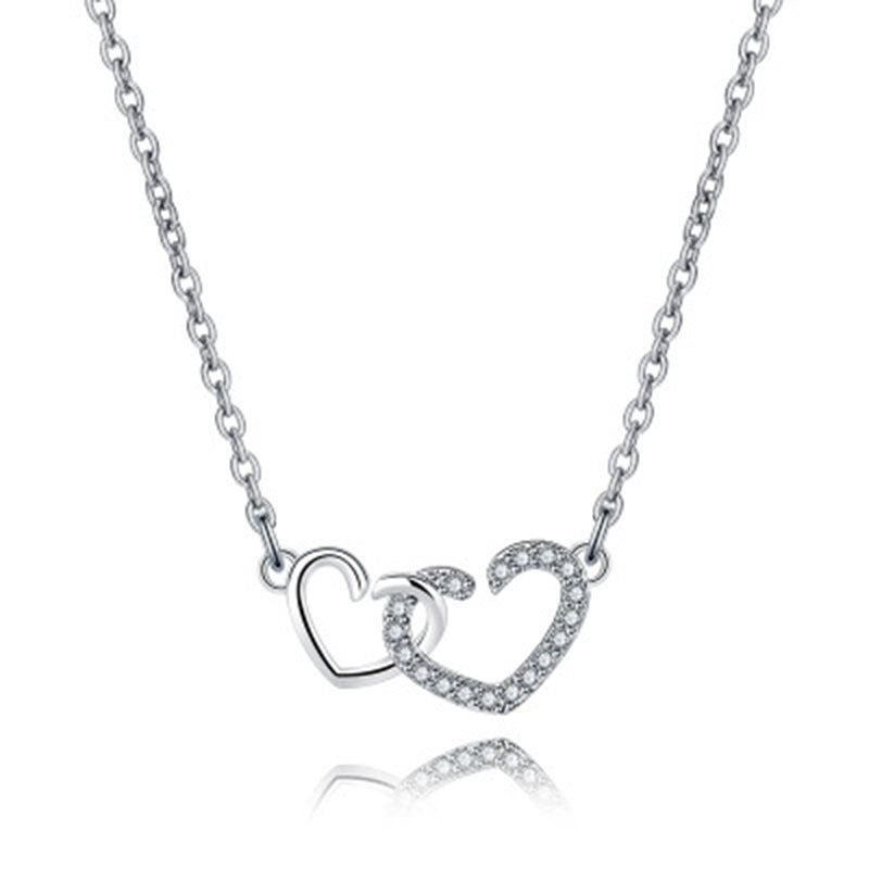 Women's Fashion Elegant Heart-to-heart Heart Shape With Necklaces