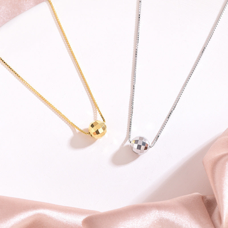 Women's Sier Small Golden Balls Cold Style Pendants