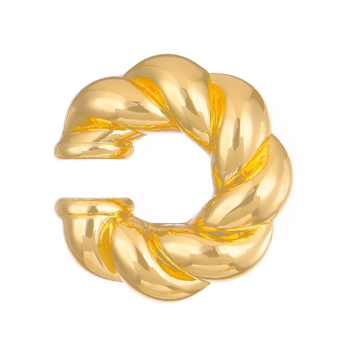 Exaggerated Shaped Water Drop Texture Earings Ear Clip