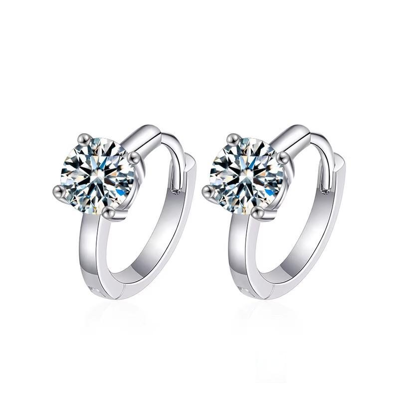 Geometric Round Ear Clip Female Simple Stud Earrings
