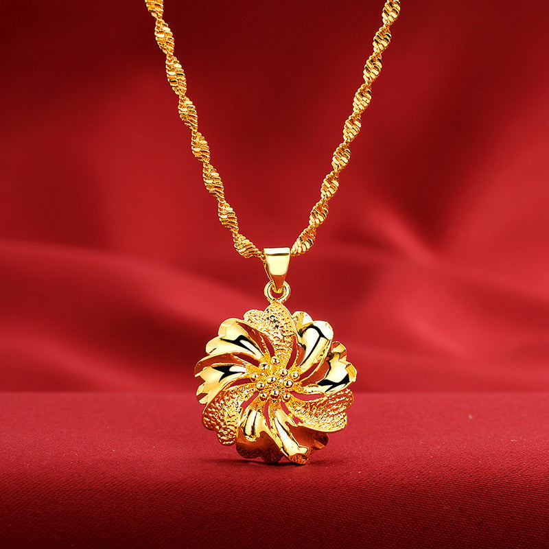 Women's Style Gold Shop Alluvial Love Abacus Lucky Bag Necklaces