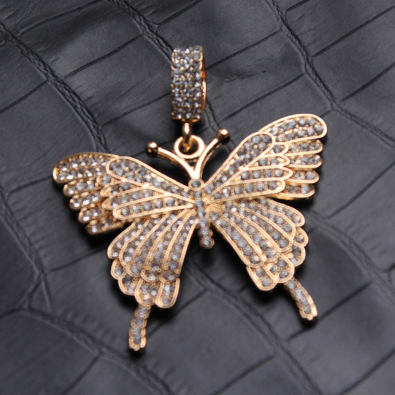 Women's Fashion Street Shooting Rhinestone Clavicle Chain Refined Big Bowknot Pendant