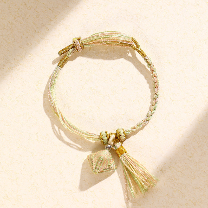 Dragon Boat Festival Colorful Rope Carrying Strap Handmade Braided Adult Bracelet