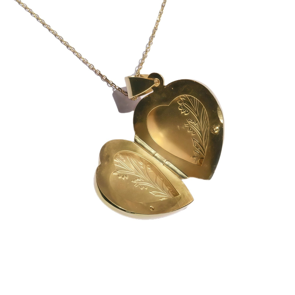 Flowers Love Heart Closure Box Niche Pattern Personality Art Valentine's Necklace