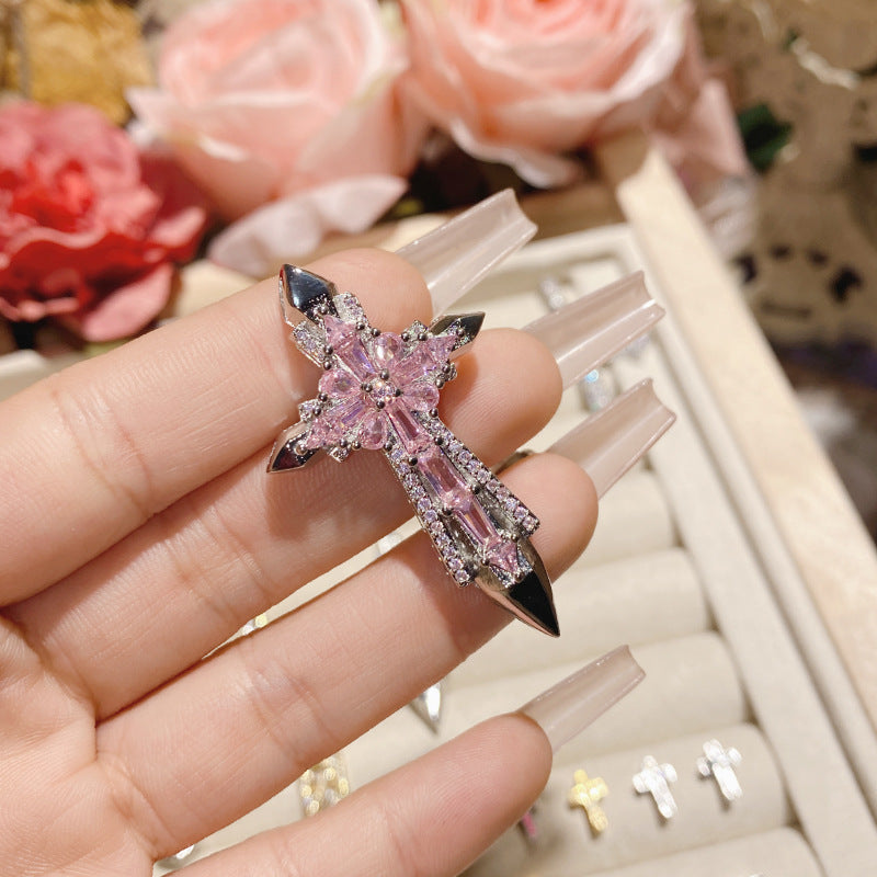 Full Diamond Cross Hip Hop Real Necklaces