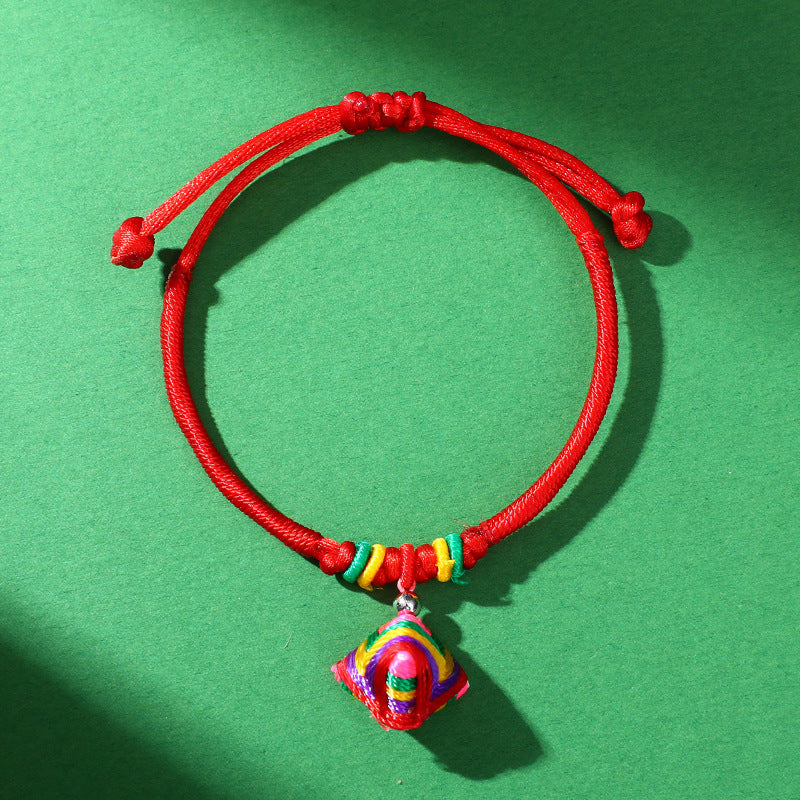 Dragon Boat Festival Colorful Rope Carrying Strap Handmade Braided Adult Bracelet