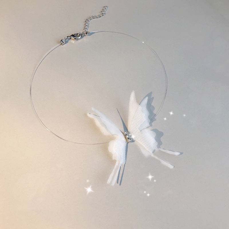 Women's Korean Elegant Butterfly Clavicle Chain Niche Necklaces