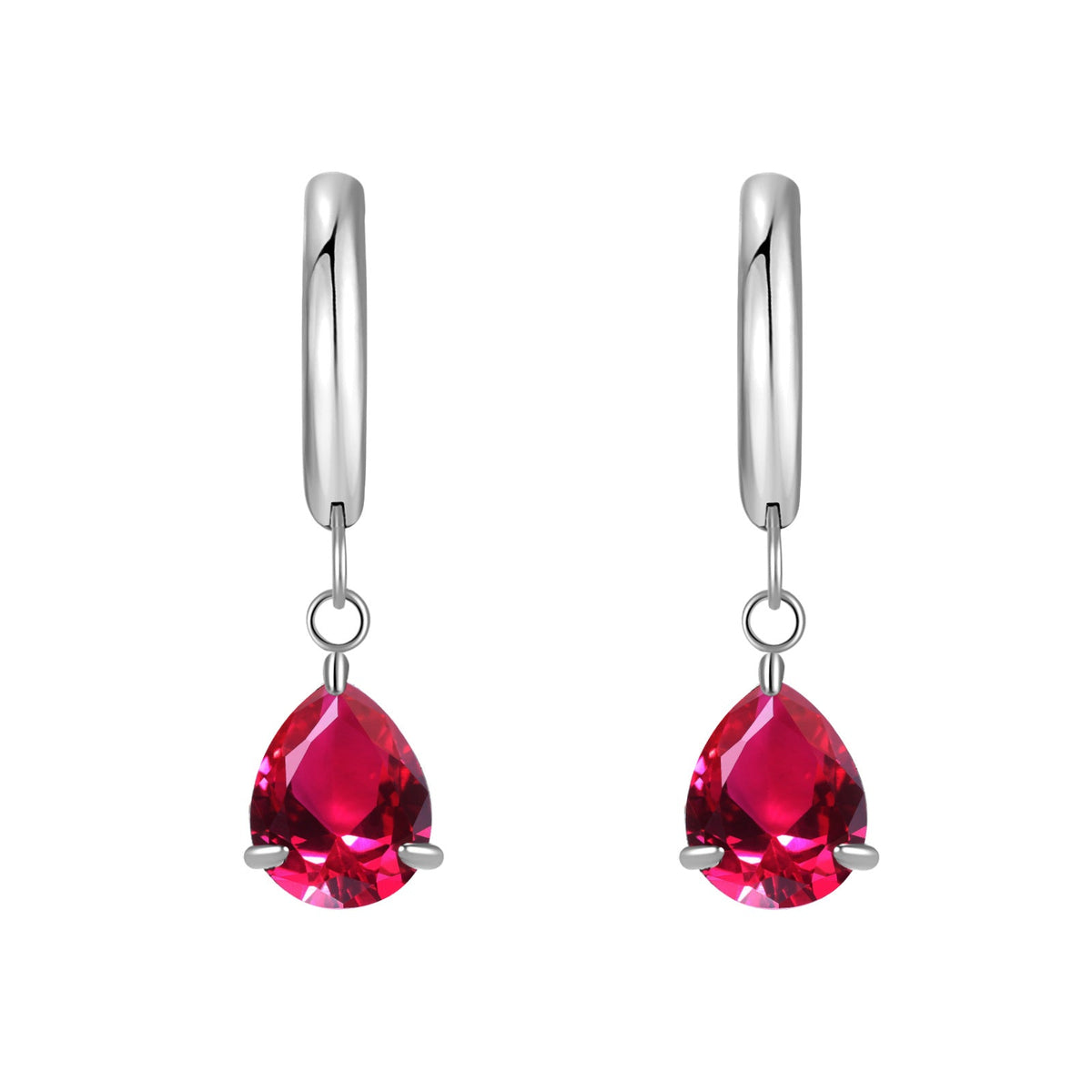 Titanium Steel Zircon Coil Small Ear Earrings