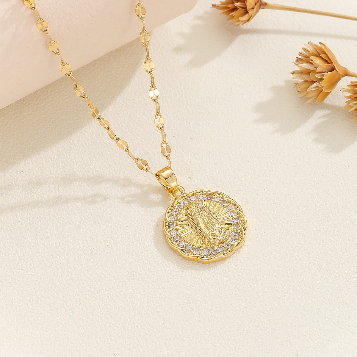 Women's Summer Copper Micro Inlaid Zircon Virgin Pendants