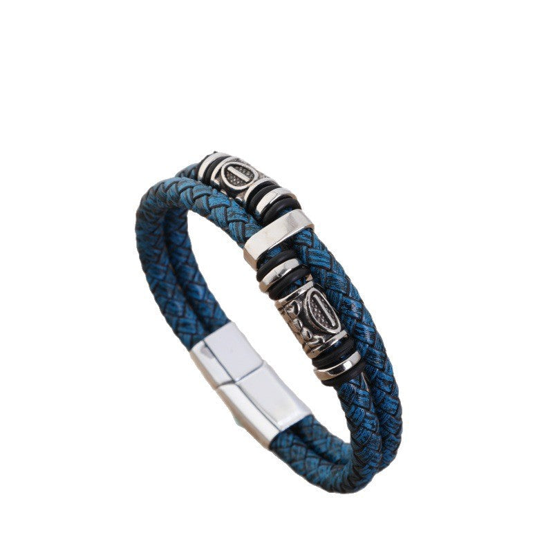 Men's Pattern Personalized Fashion String Beads Magnetic Bracelets