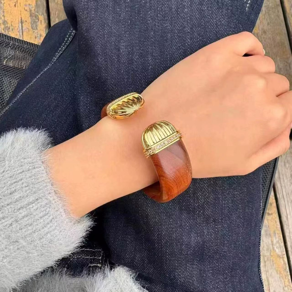 Rachel Momo Tani Female Log Retro Chinese High-grade Bracelet