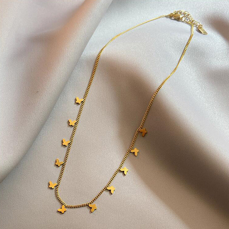 Design Clavicle Chain Trendy Summer Titanium Steel No Fading Light Necklace