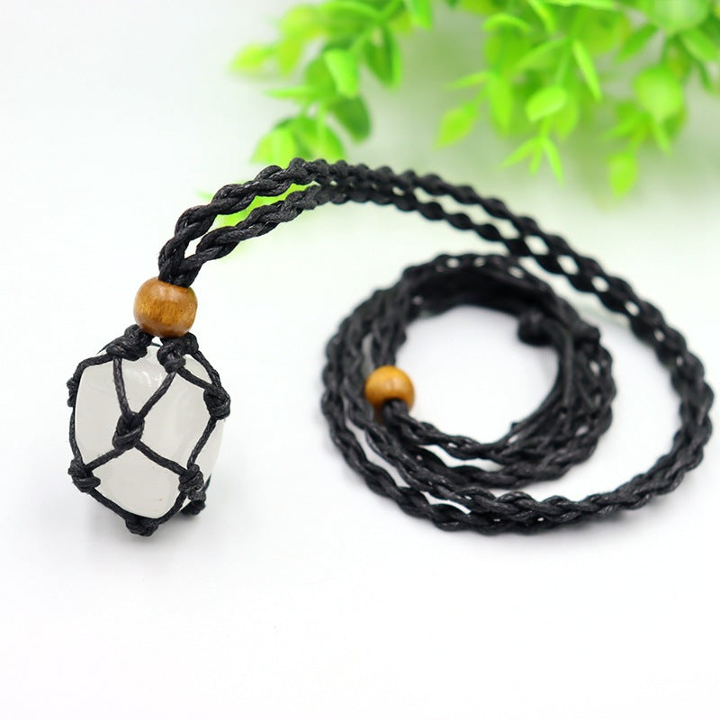Large Particle Irregular Natural Stone Yoga Net Bracelets