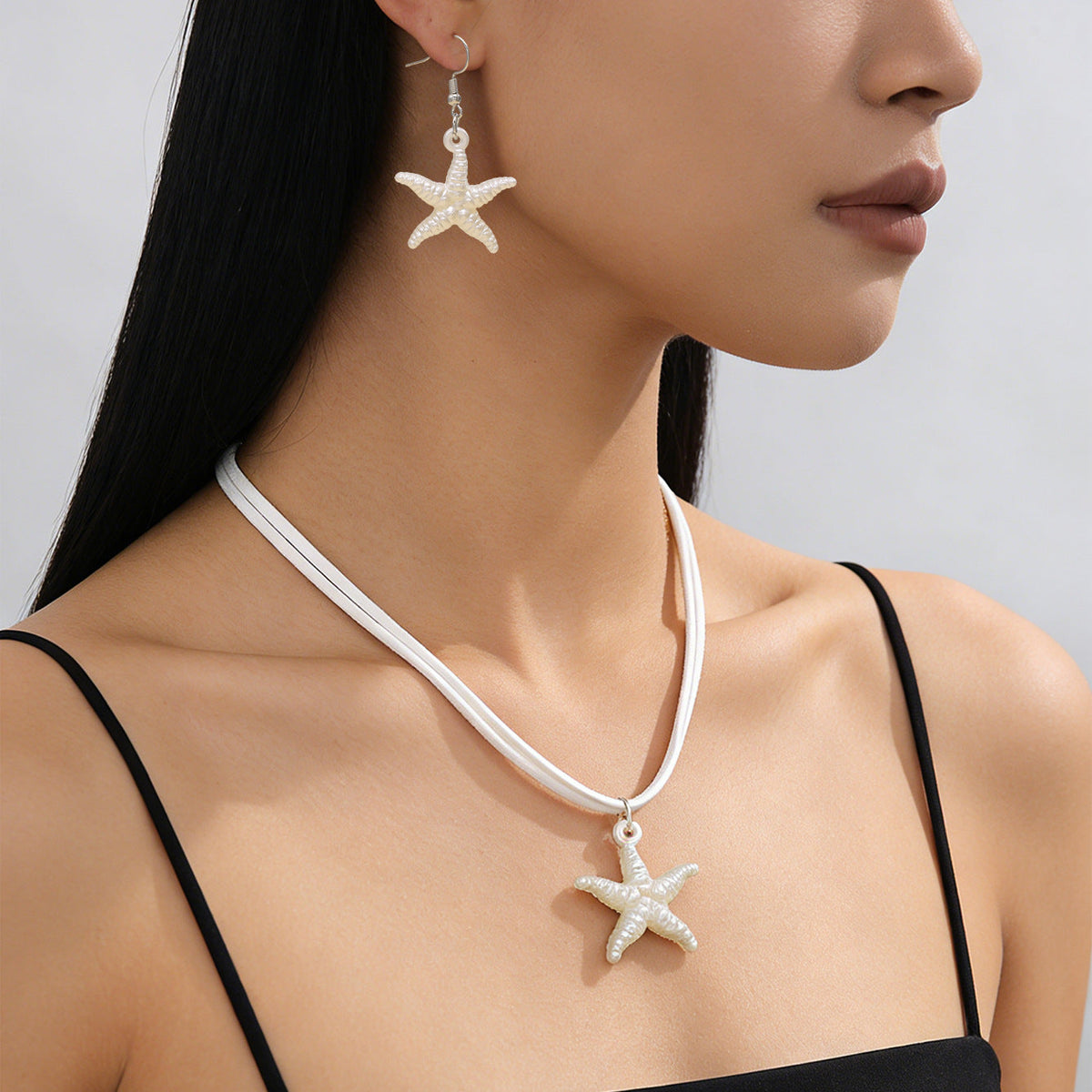 Women's Elegant Geometric Ear Fashion Chain Like Flat Jewelry Set