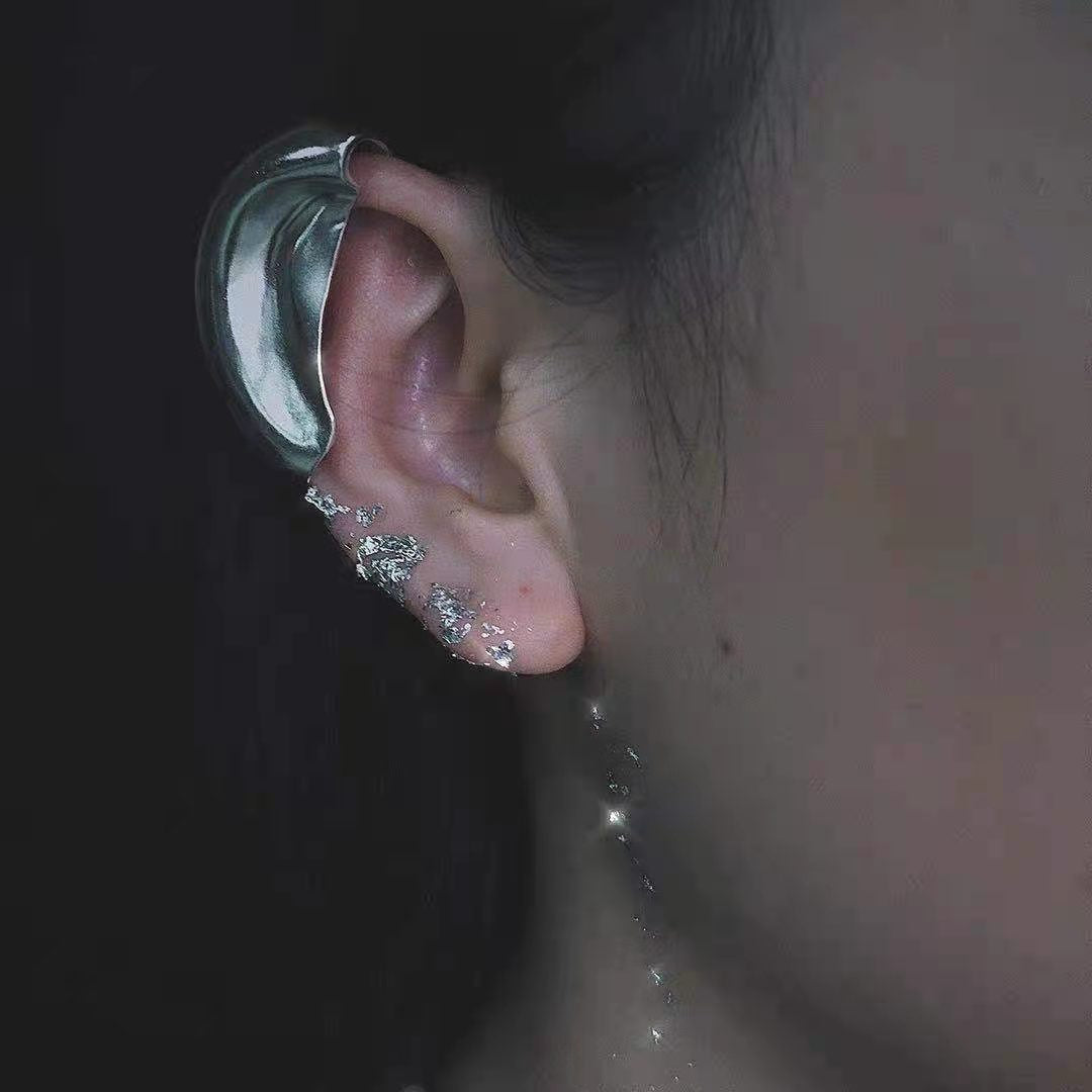 French Retro Metal Cuff Female Simple Stylish Personality Cold Style Ear Clip