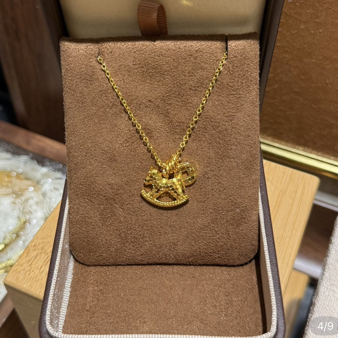 Women's Mush Ice Soon Rich Small Wooden Jewelry Set