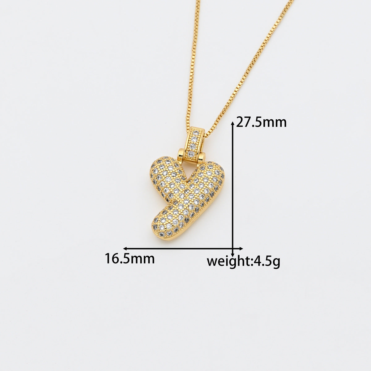 Micro Inlay Hip Hop Letters English Pendant