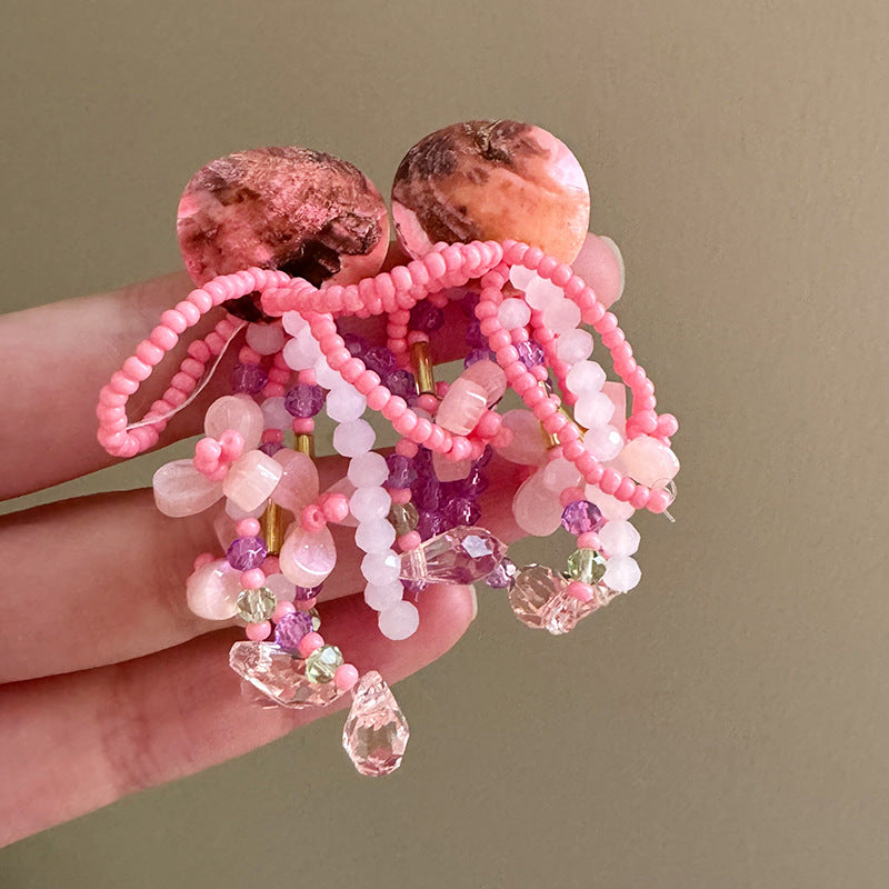 Super Fairy Winter Exquisite Beautiful Style Sweet Flexible Simple Temperamental Earrings