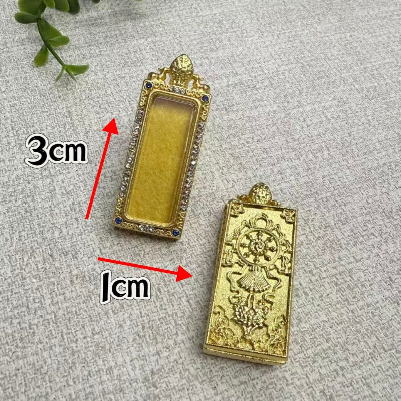 Crafts Jeweled Small Gold Bar Niche For Pendants