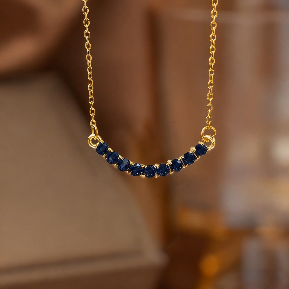 Steel Female Micro Inlaid Pink Diamond Necklace
