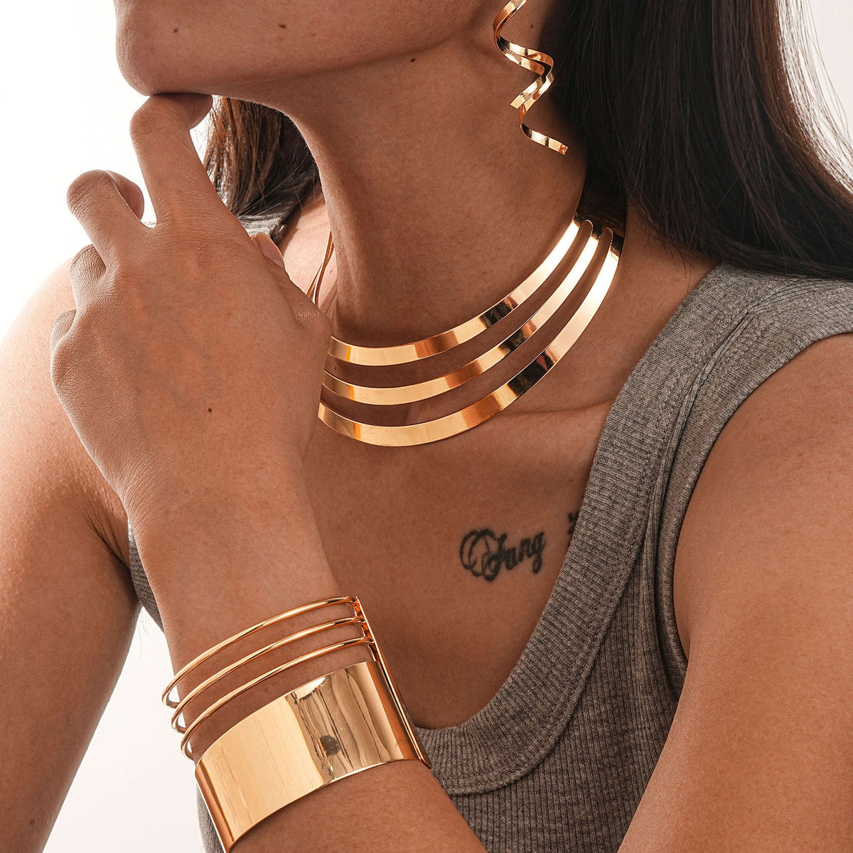Slouchy Comfortable Personalized Fashion Collar Decorations Jewelry Set