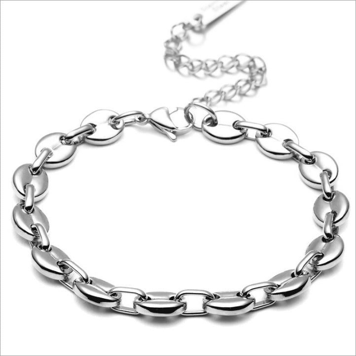 Steel High-grade Four-leaf Clover Female Simple Bracelets