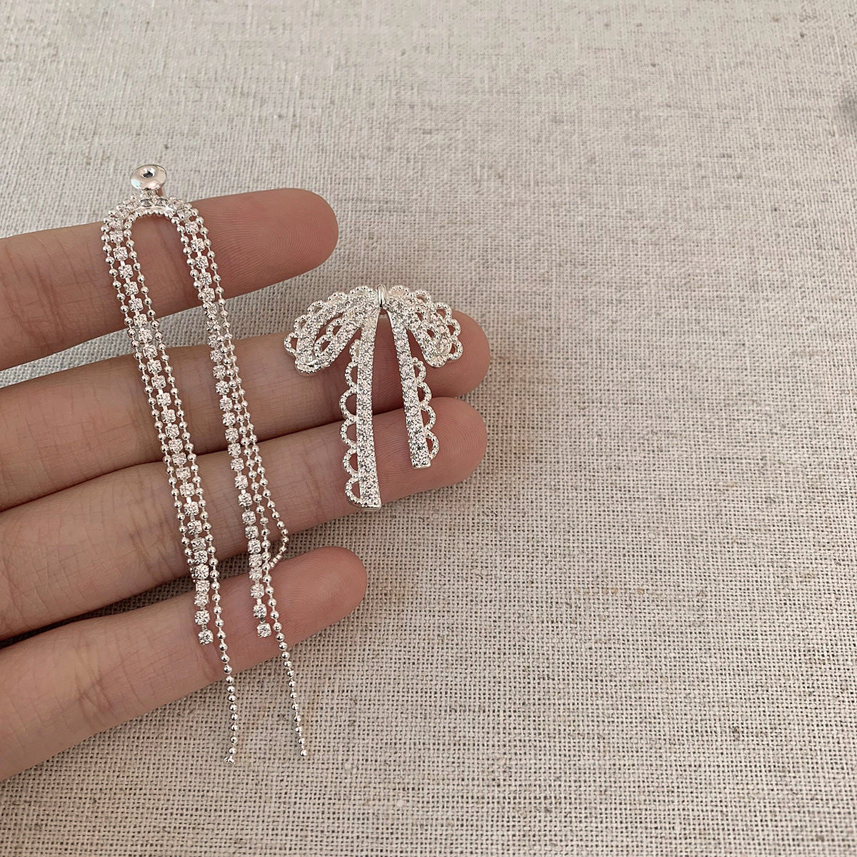 Tassel Two-way High Sense Sweet Grace Cool Style Light Stud Earrings