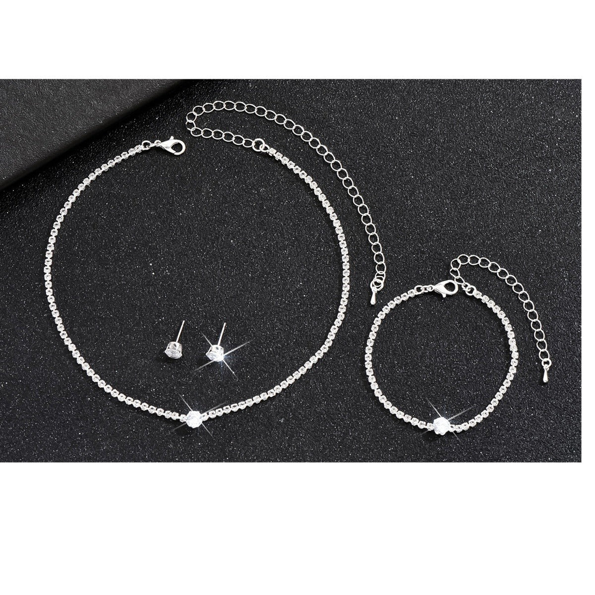 Light Luxury High Sense Crystal Zircon Simple Necklaces