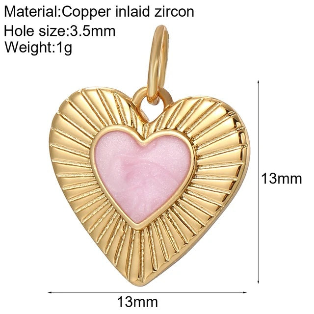 New Millennium Bohemian Heart-shaped Copper Universal Pendants