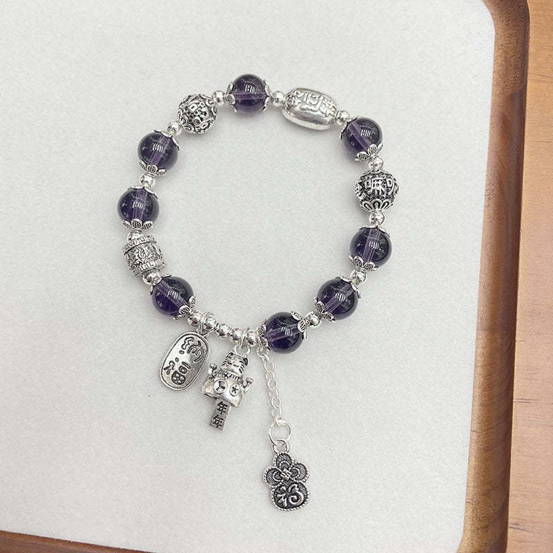 Ethnic Style Lucky Cat Bag Vintage Bracelet