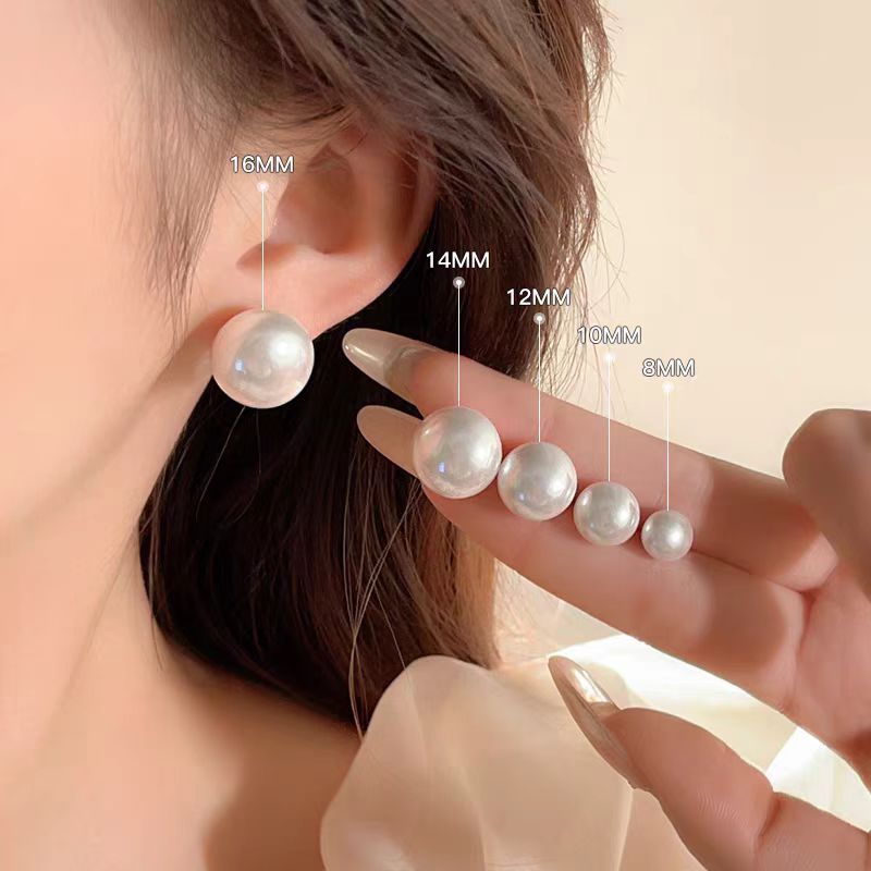 Women's Bread Pearl Ear Bone For Graceful Stud Earrings