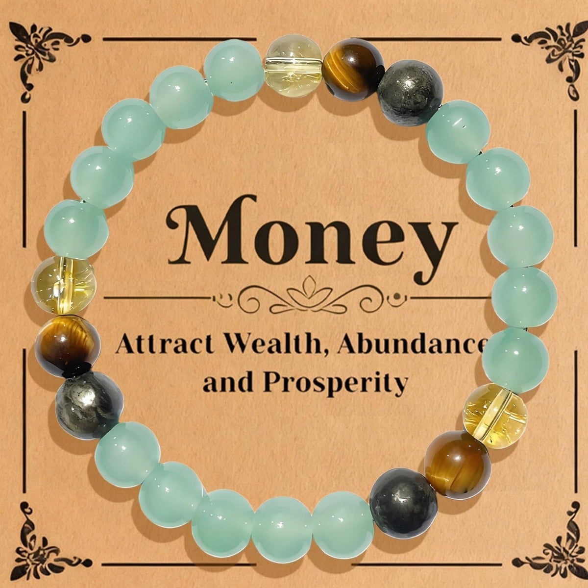 Women's & Men's Stone Elastic Fashion Individual Casual Chinese Style Bracelet
