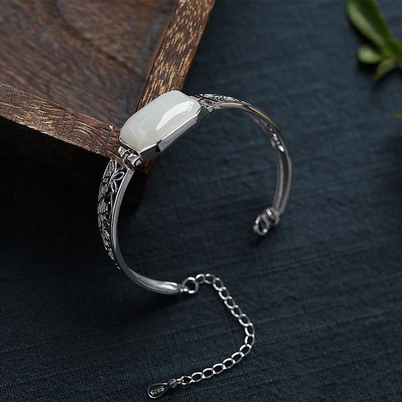 Women's Plate Sier-plated Elegant High Sense Hollow Retro National Style Bracelets