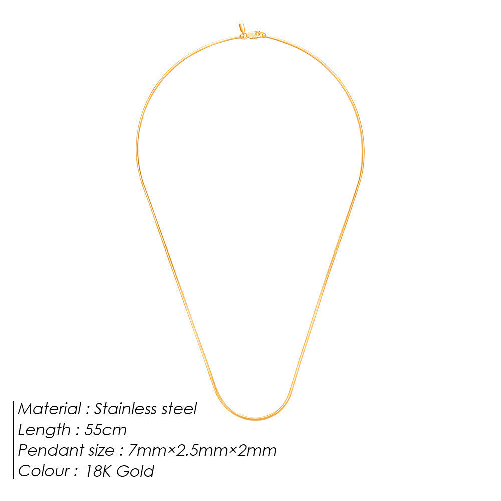 Men's Fashion Simple Clavicle Chain Korean Style Matching Clothes Necklace