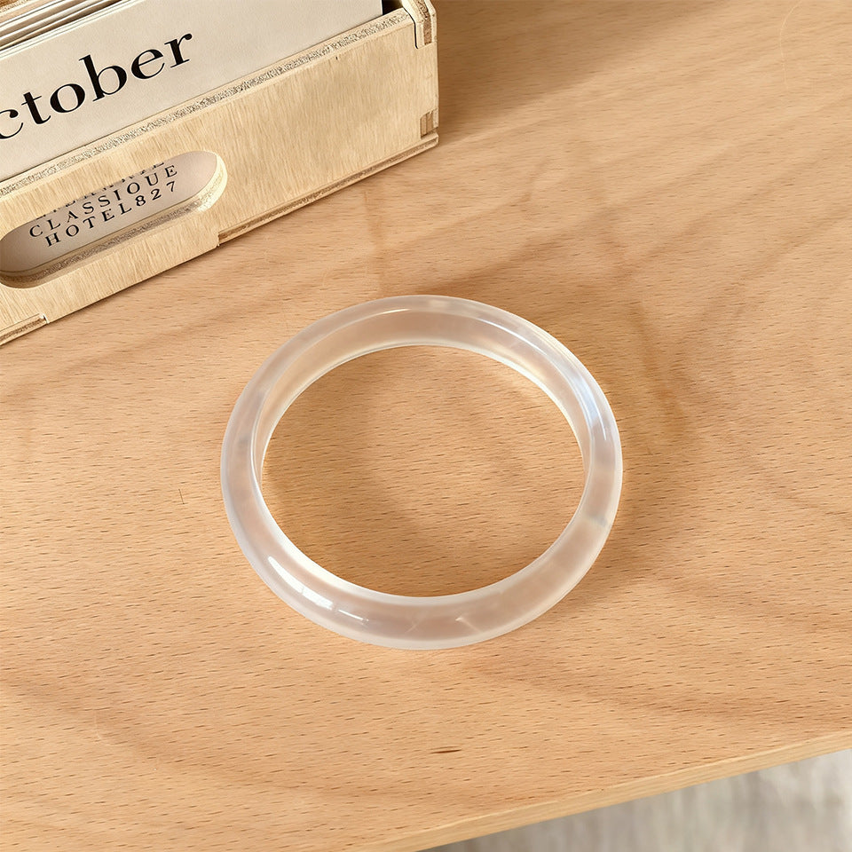 Fashion Trend Niche Round Resin Retro Blooming Bracelet