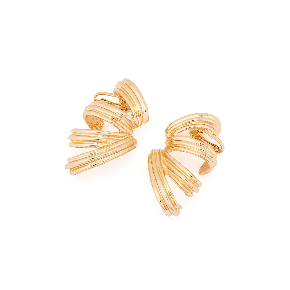 Women's Temperament Full Ear Shaped Cold Style Earrings